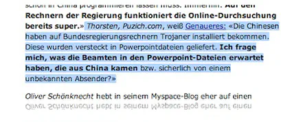 Ich weiß Genaueres