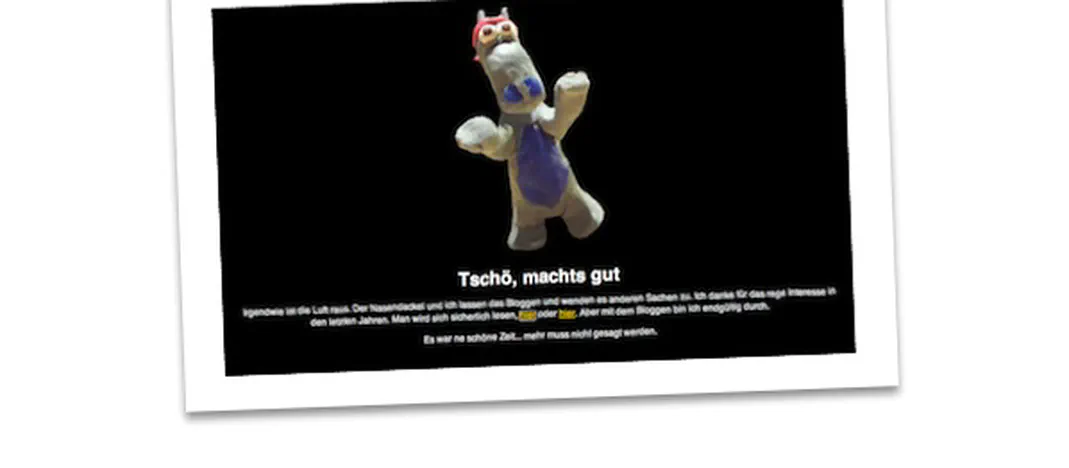 Machs gut und danke für den Fisch