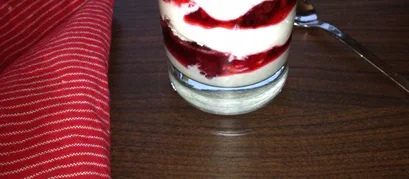 Brombeeren Quark Nachspeise