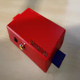 RaspberryPi im ModMyPi Gehäuse in rot